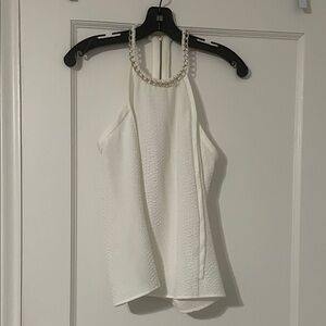 Cooper & Ella Elegant White Halter Blouse